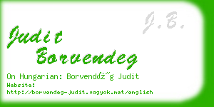 judit borvendeg business card